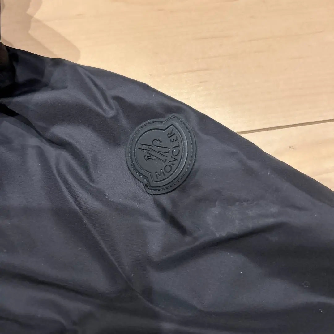 Moncler Bassias Down Nylon Jacket Logo Embroidered Hood