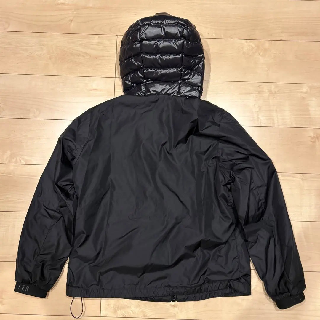 Moncler Bassias Down Nylon Jacket Logo Embroidered Hood