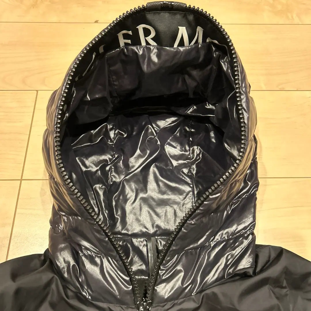 Moncler Bassias Down Nylon Jacket Logo Embroidered Hood