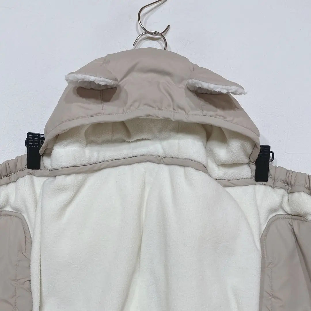 Blancé Blanche Beige Baby Cold Protection Cape with Down Ears G752