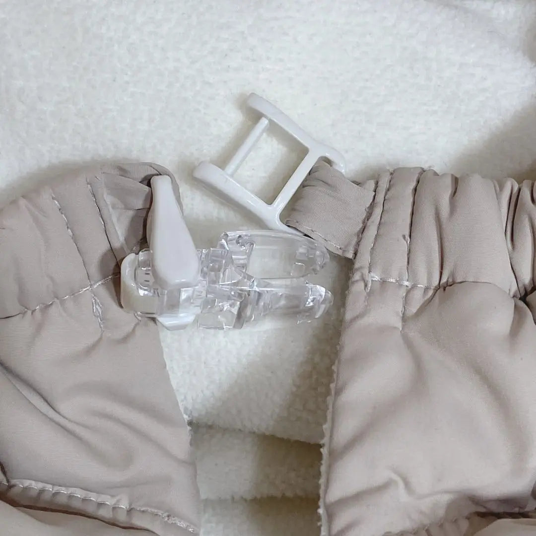 Blancé Blanche Beige Baby Cold Protection Cape with Down Ears G752