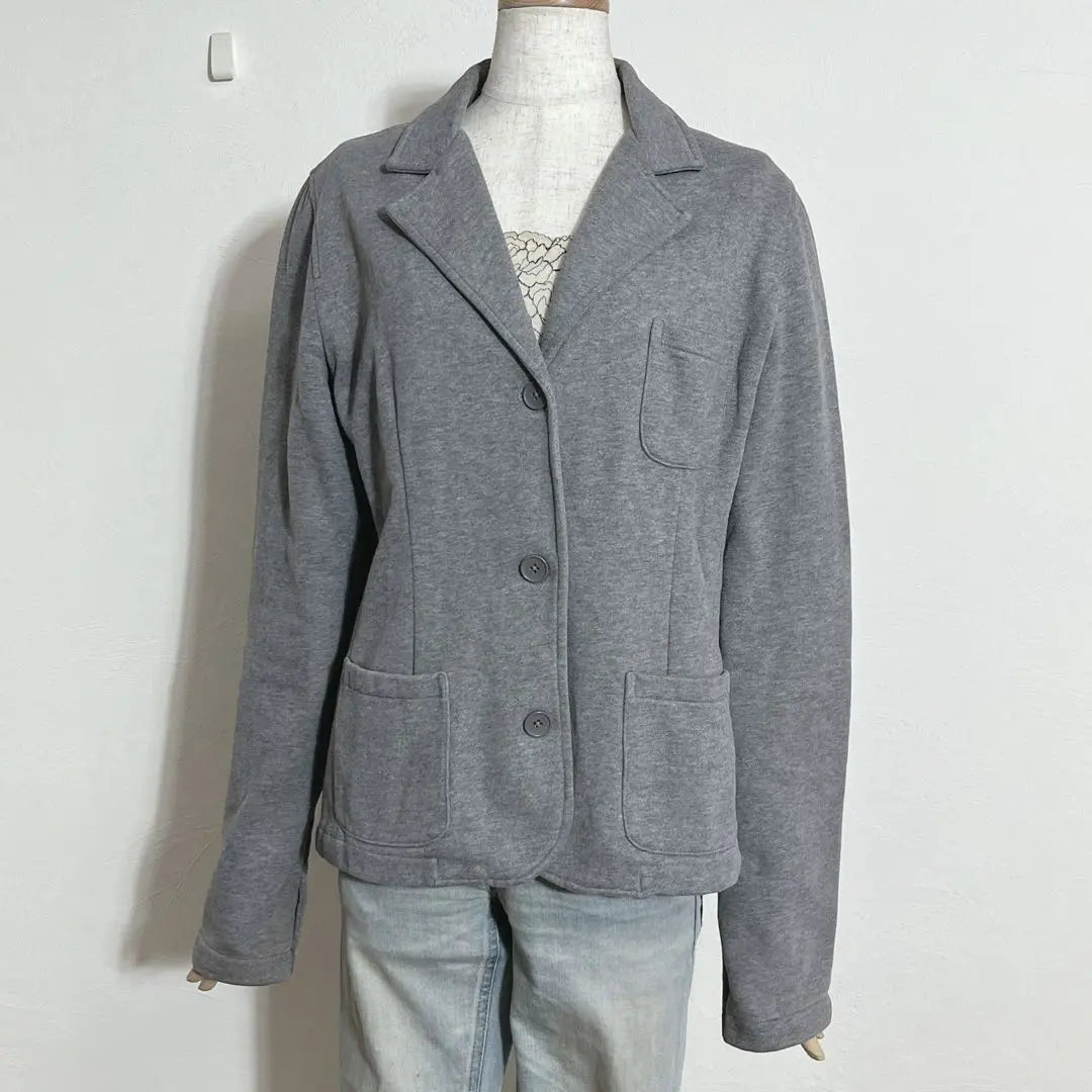 ❤️Popular Gap Gray Sweat Thick Casual Tailored Jacket L