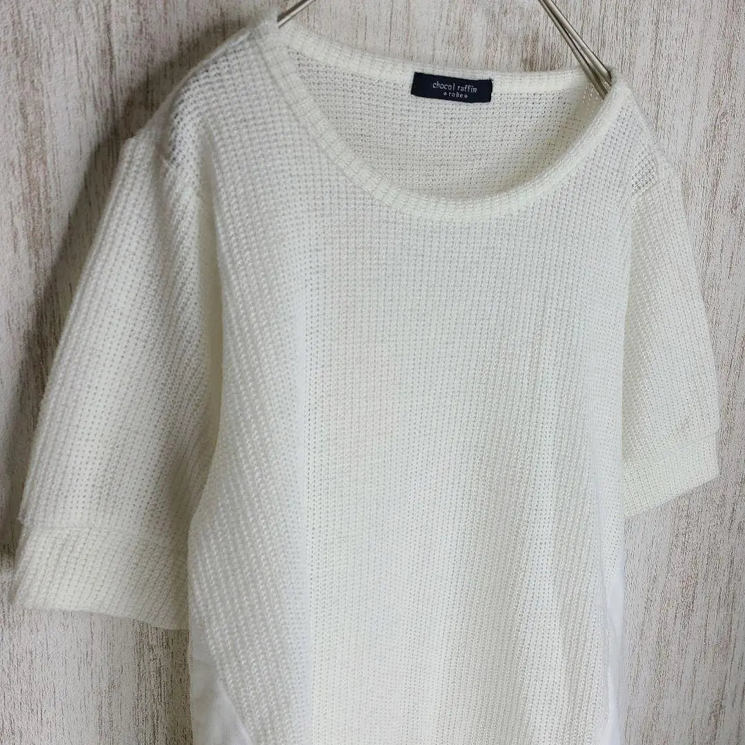 [Chocolat Fine Rove] Knit Layered Simple Feminine Casual F