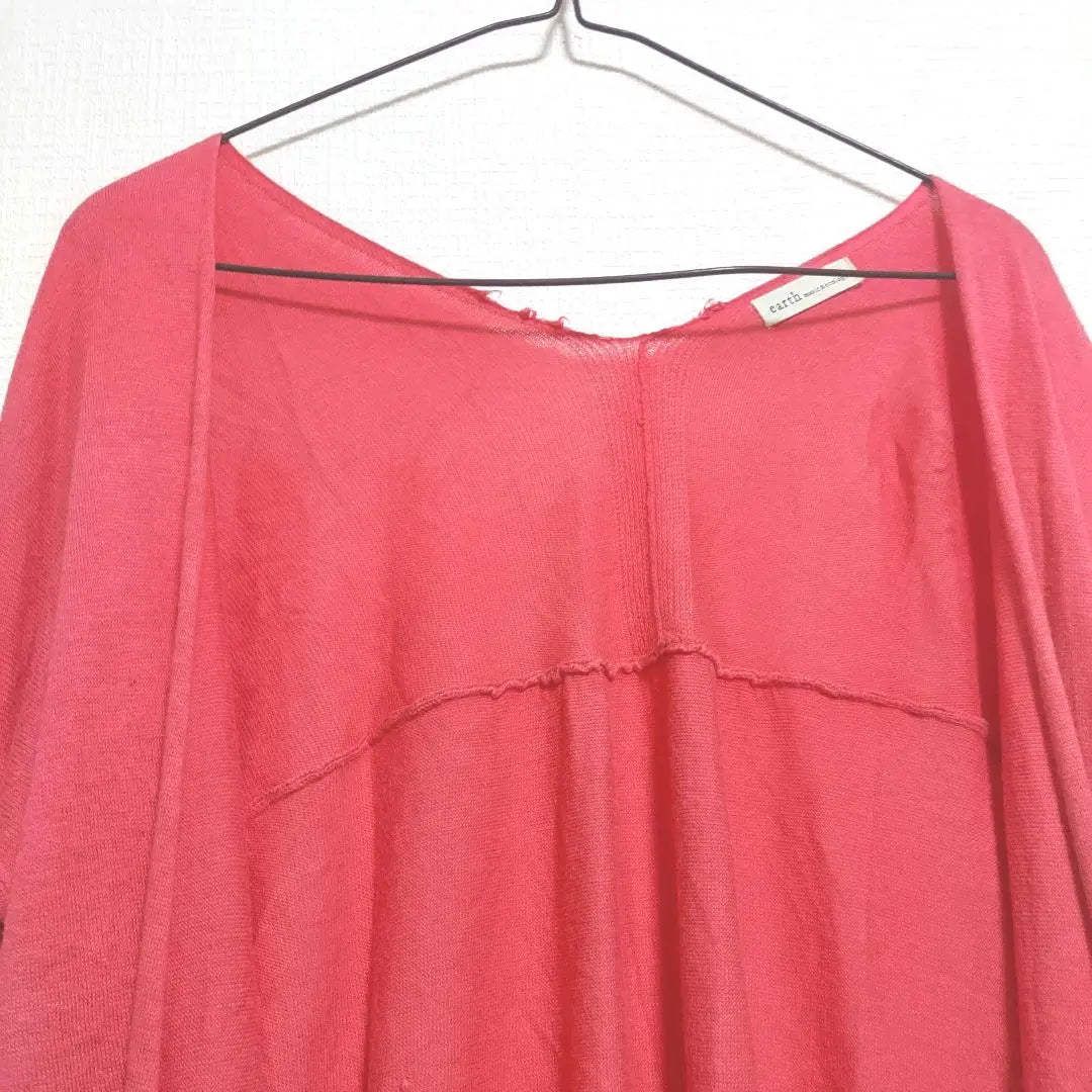 Earth Music & Ecology Pink Long Sleeve Cardigan Cute F | earth music&ecology ピンク 長袖カーディガン 可愛い F