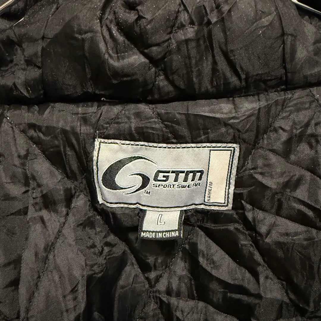 [313] GTM Duck Active Jacket Embroidered Logo Corporate Logo Grunge Fade Black L