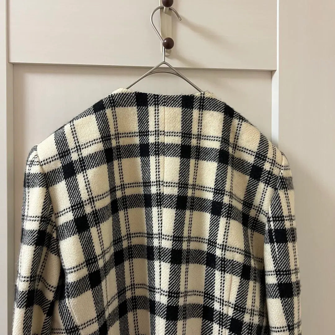 [LAPICA] LAPICA Check Pattern Tailored Jacket Size M, Beautiful Condition