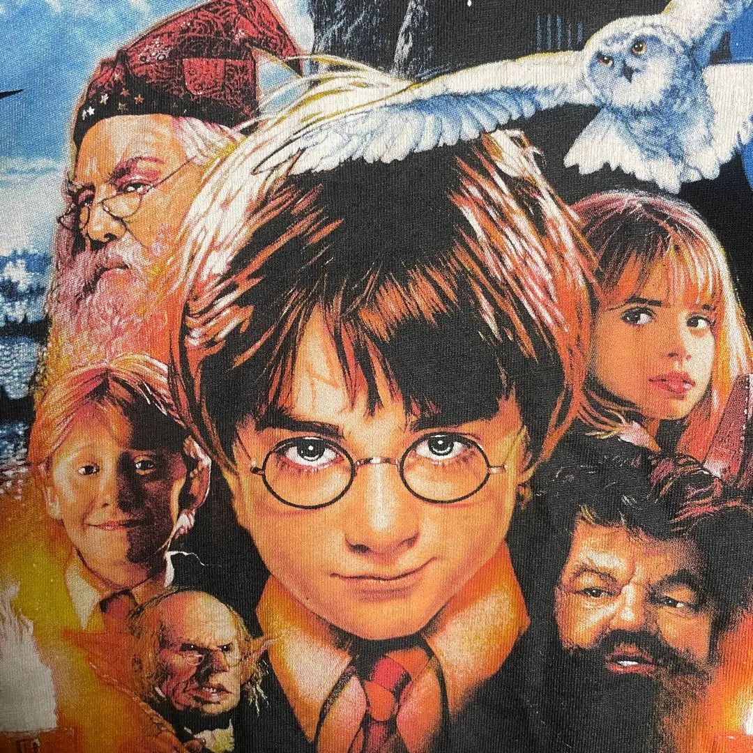 [Old clothes] Harry Potter and the sage's stone short sleeve T -shirt Difficult to obtain vintage movies