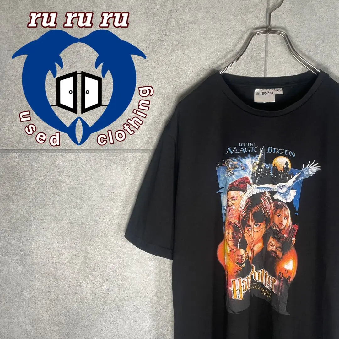 [Ropa vieja] Camiseta manga corta Harry Potter y la piedra sabia Difícil de conseguir películas vintage | [古着]ハリーポッターと賢者の石 半袖 Tシャツ 入手困難 ビンテージ ムービー