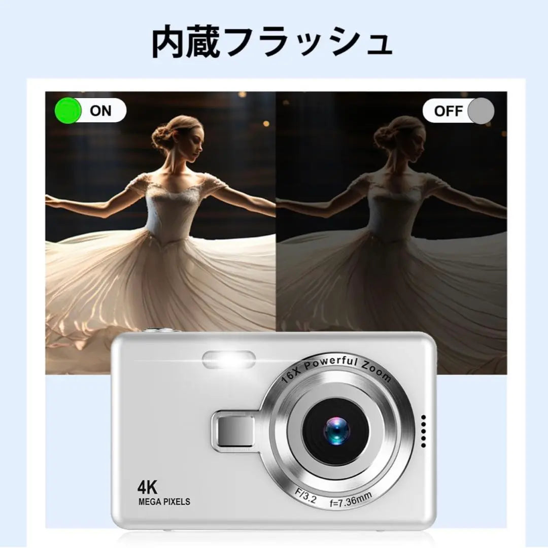 Digital Camera Digital Camera with SD Card 2.7 inch Large Screen Web Camera