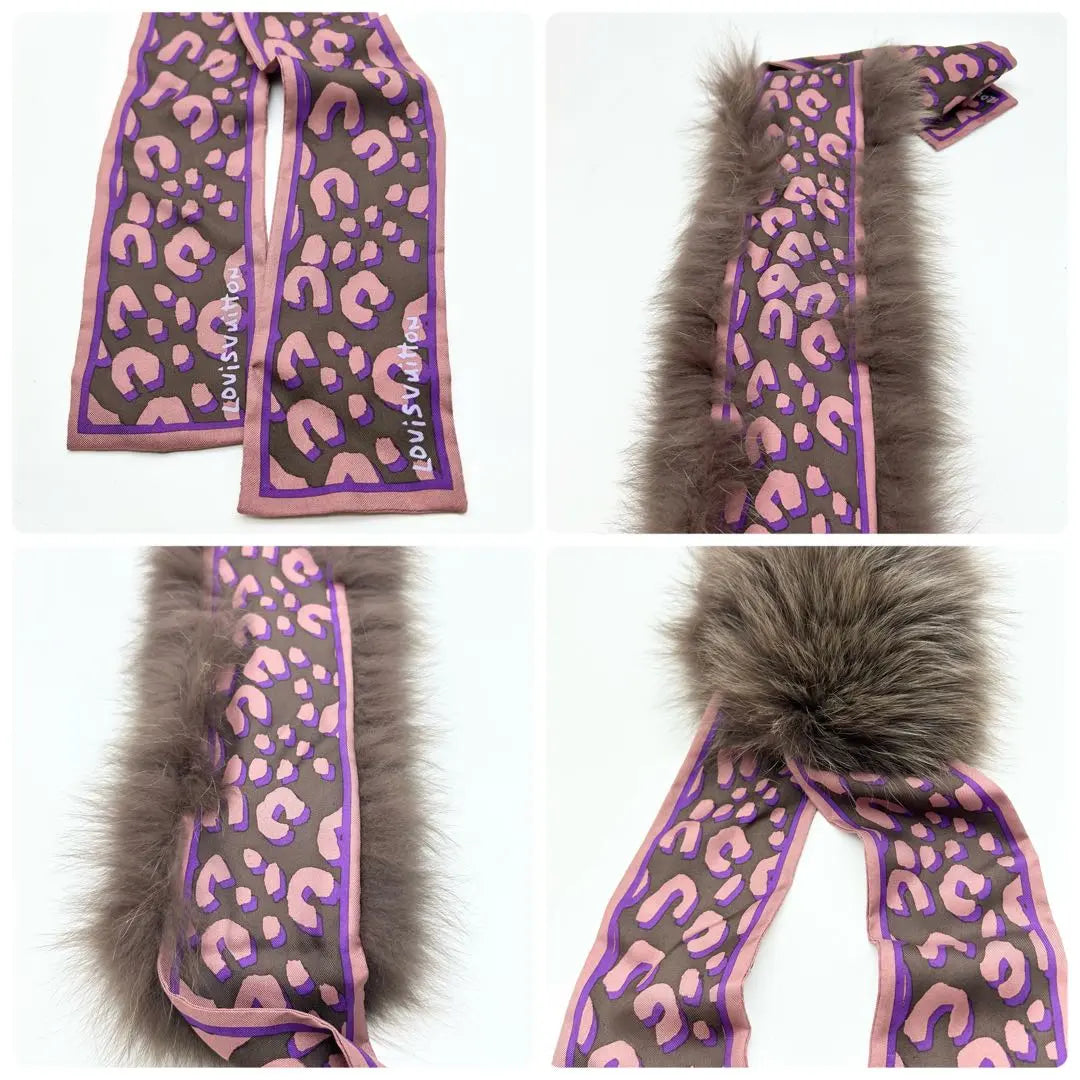 Excellent condition Louis Vuitton fur fox scarf Bando Fruit