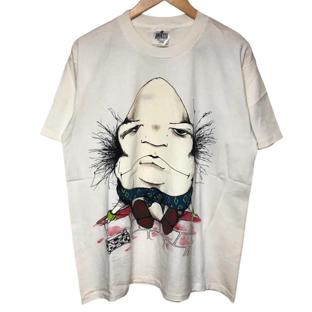 New unused 90S Hump Tea Dumpy T -shirt Andazia White | 新品未使用 90s ハンプティダンプティ Tシャツ ANDAZIA ホワイト