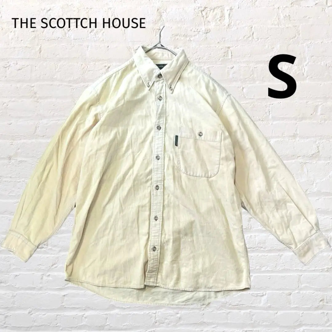 Camisa de vestir informal sencilla con botones para hombre de The Scotch House [S]