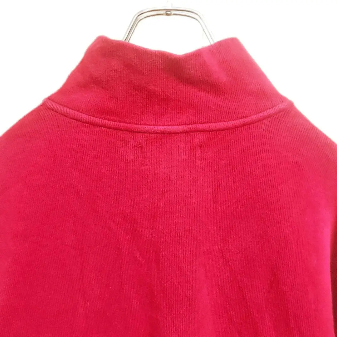 Suéter de algodón Polo Ralph Lauren con media cremallera, rojo, para hombre, talla XL