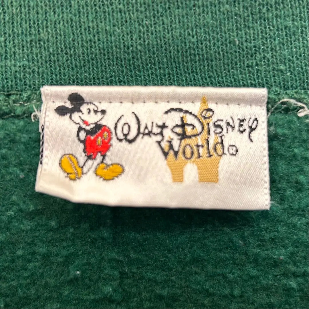 Disney USA made 90s Mickey characters gathering sweat green L 4962