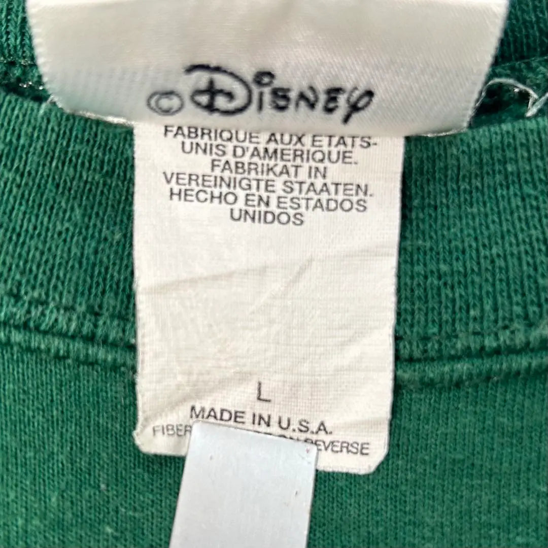 Disney USA made 90s Mickey characters gathering sweat green L 4962