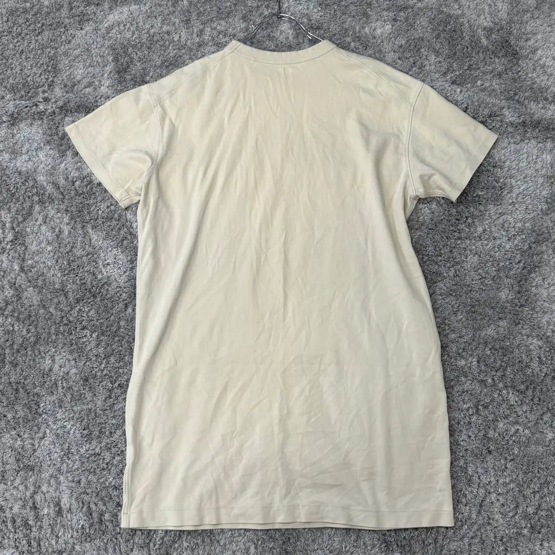 Uniqlo [L] Beige short-sleeved T-shirt tunic oversized everyday use