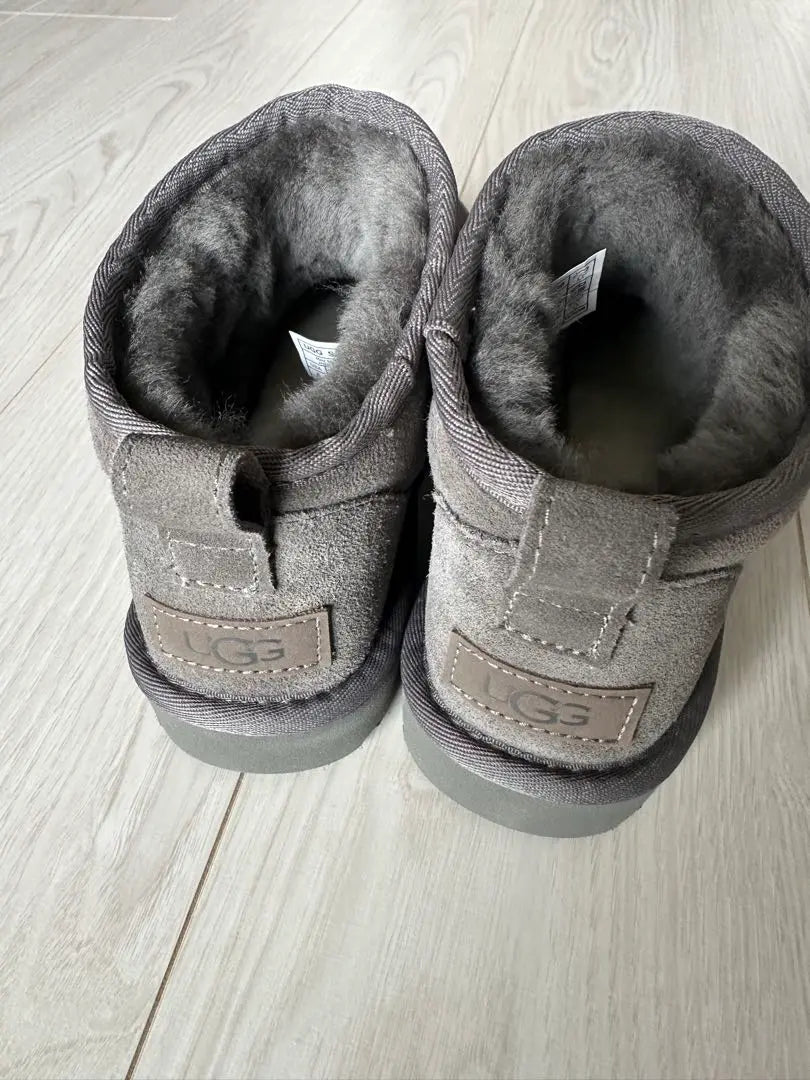 UGG Classic Ultra Mini Grey Short Boots 23cm