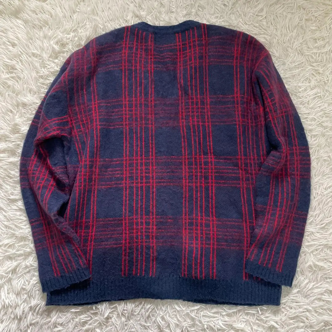 In good condition! CAL O LINE Check Mohair Cardigan