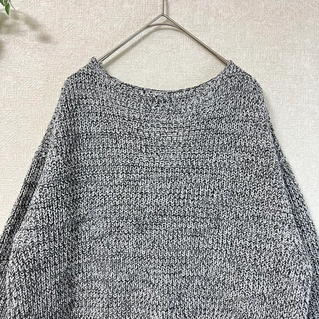 Chic Muse Knit Tunic M Beautiful Condition Loose Over -size Length | シックミューズ ニットチュニック M 美品 ゆったり オーバーサイズ 丈長め