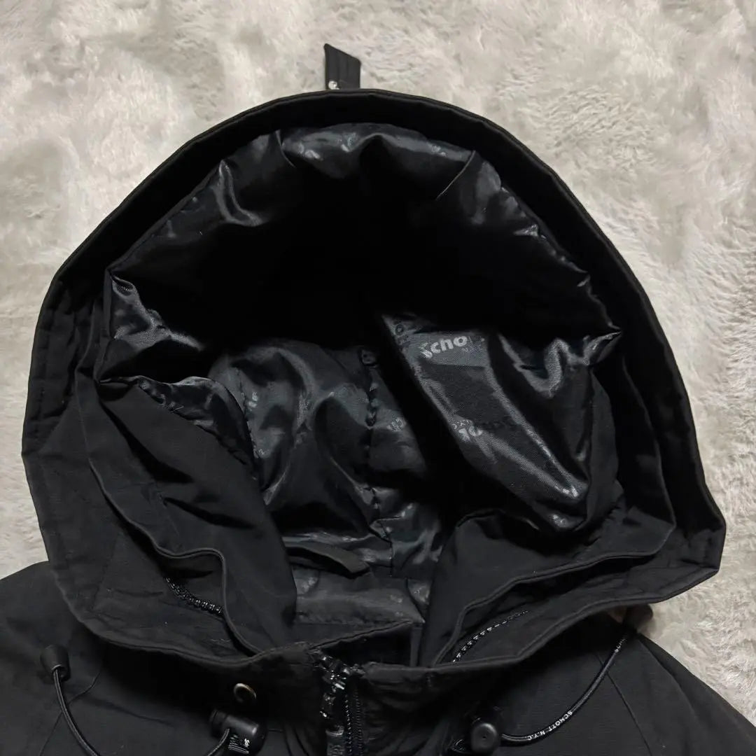 [USED] SCHOTT Military Hooded Jacket Shot Black