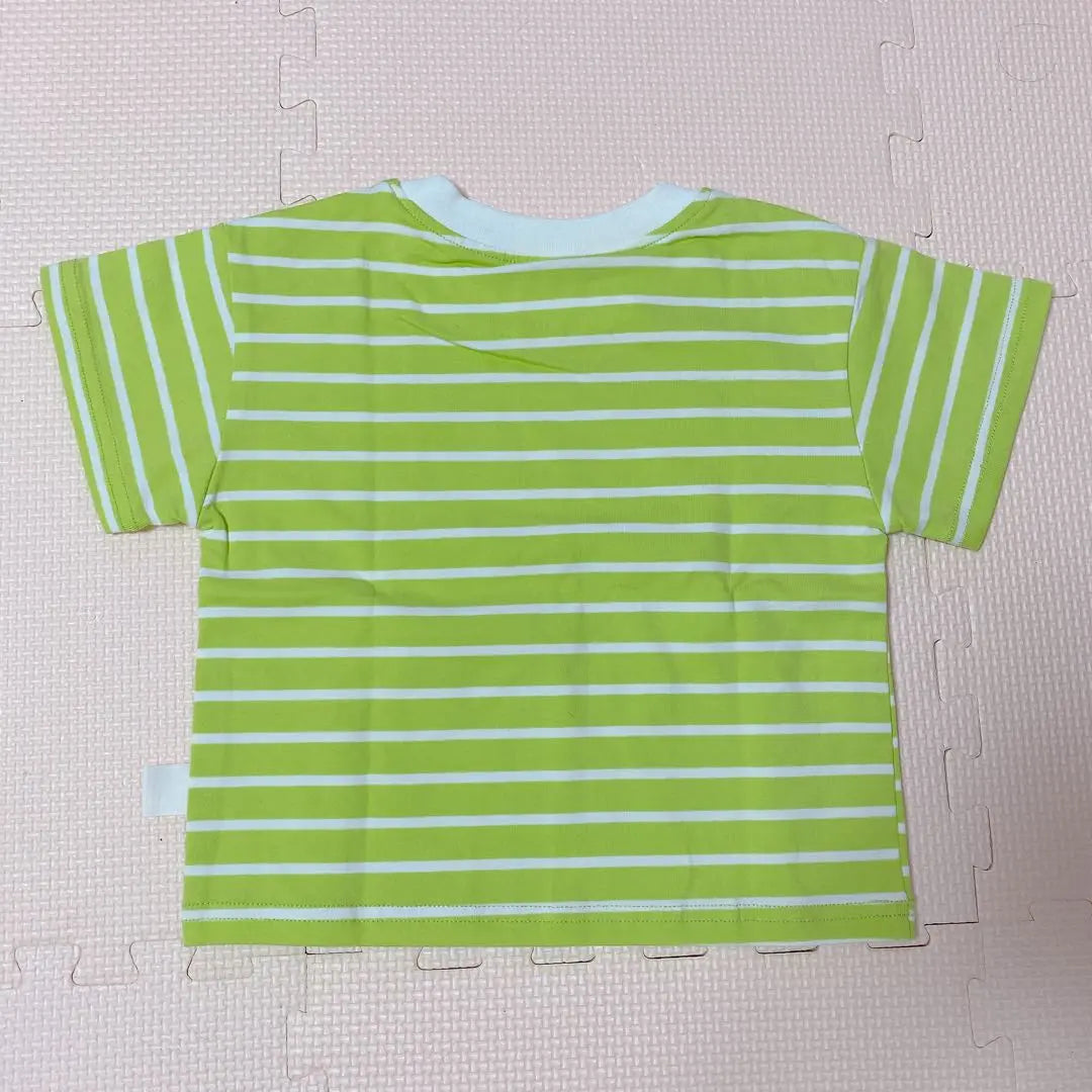 ✨ Only 1 left✨ Baby Kids Clothing T-shirt Striped Short Sleeve Green Yellow Green