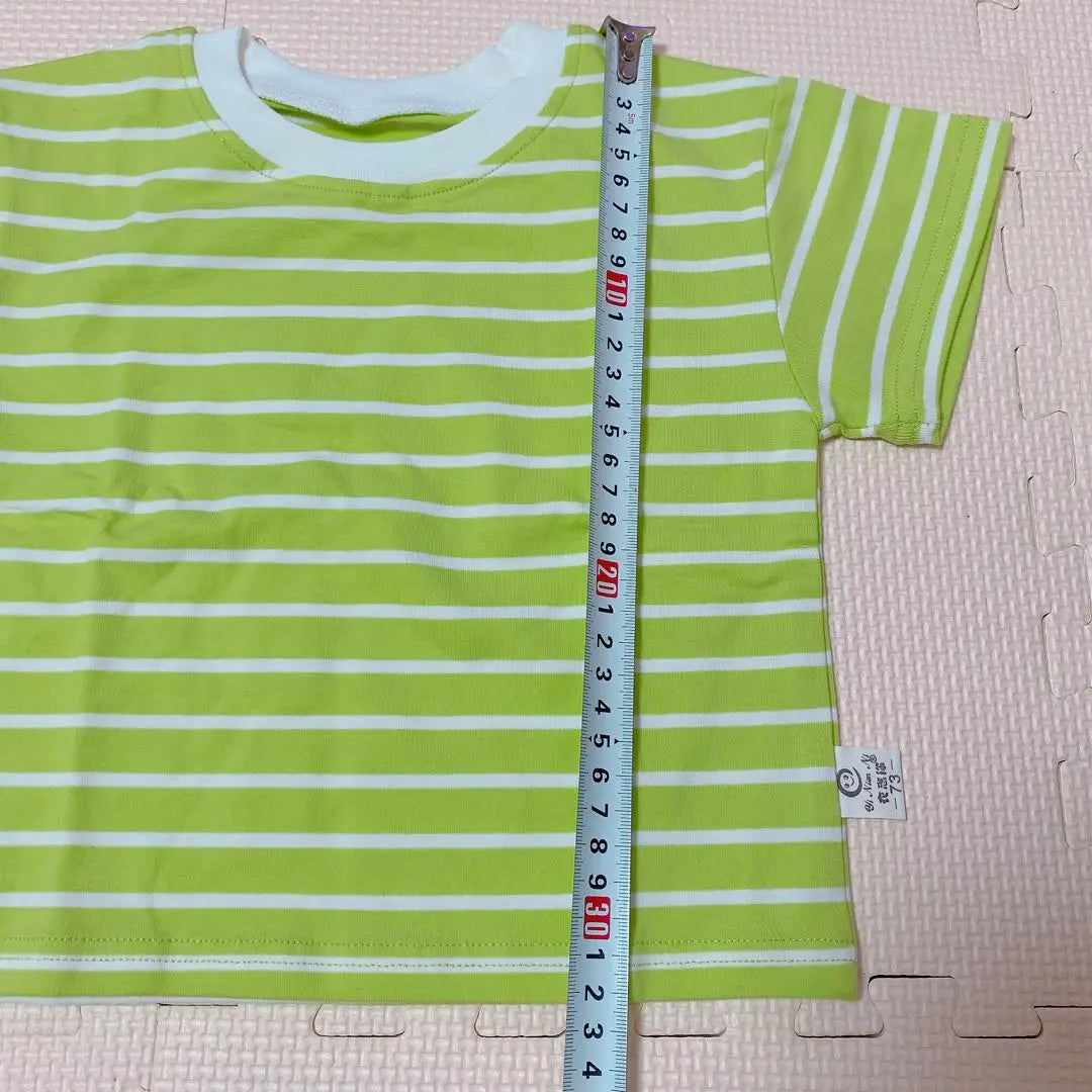 ✨ Only 1 left✨ Baby Kids Clothing T-shirt Striped Short Sleeve Green Yellow Green