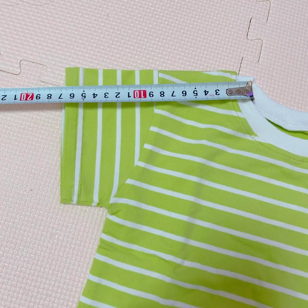 ✨ Only 1 left✨ Baby Kids Clothing T-shirt Striped Short Sleeve Green Yellow Green