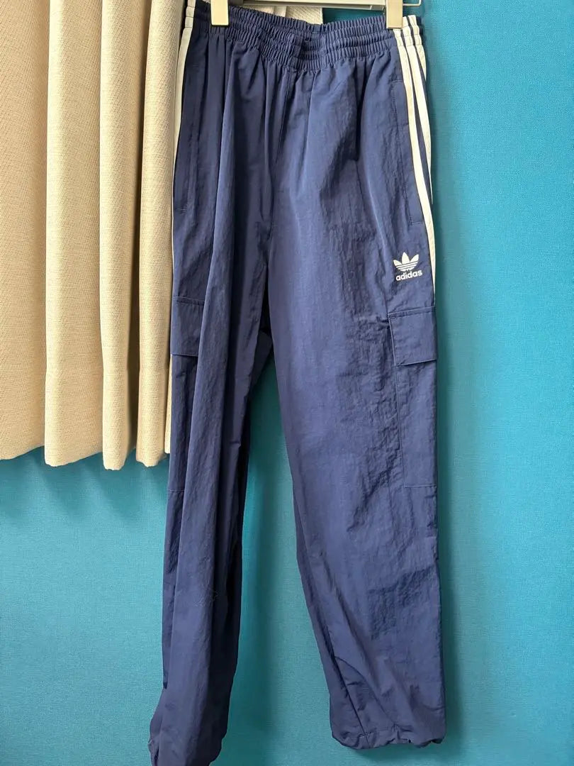 adidas navy striped cargo pants S adidas pants