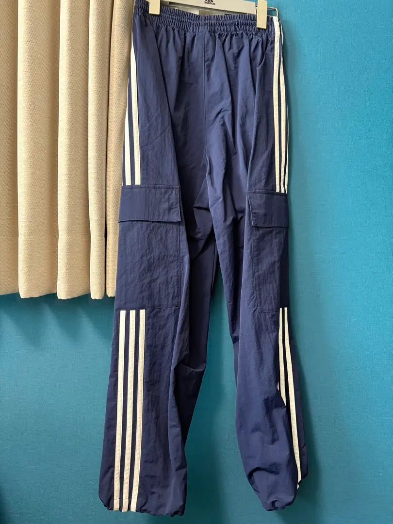 adidas navy striped cargo pants S adidas pants