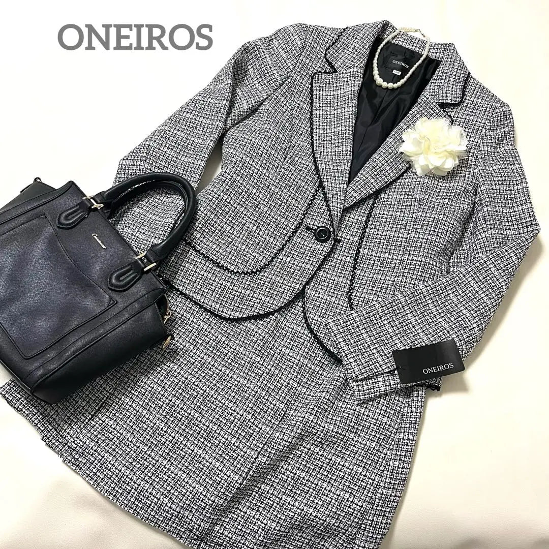 《New and unused》ONEROS Oneiros skirt suit tweed size 11 L