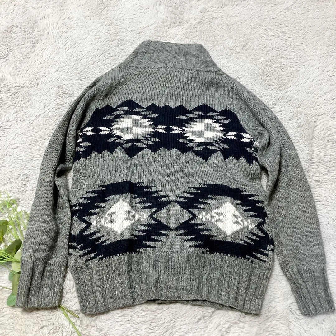 New and unused gray cardigan men's size M tops knit