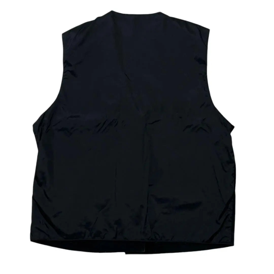 Sag Harbor Suede-style leather vest vest gilet black bv6