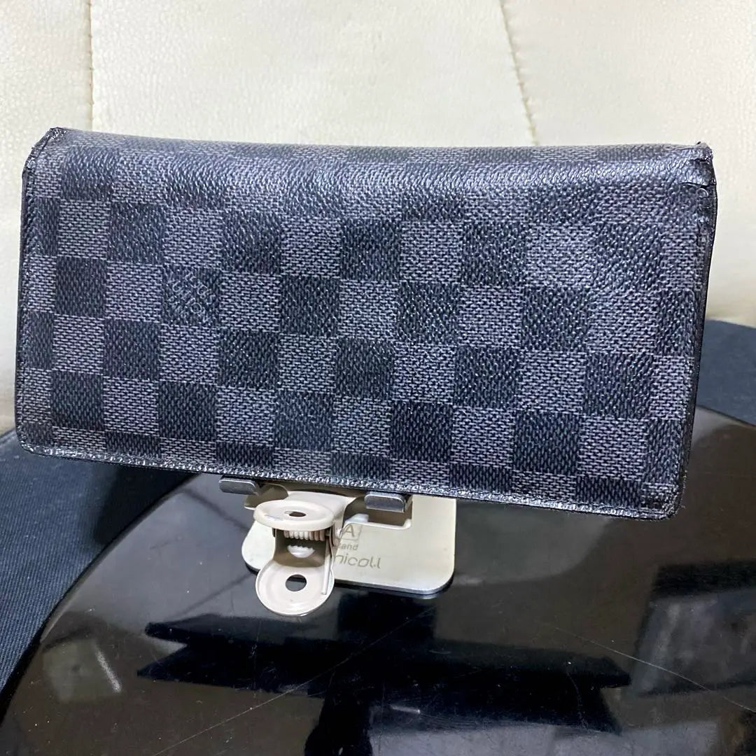 ①☆Good condition☆Damier G♪Portefeuille Braza Bifold Long Wallet