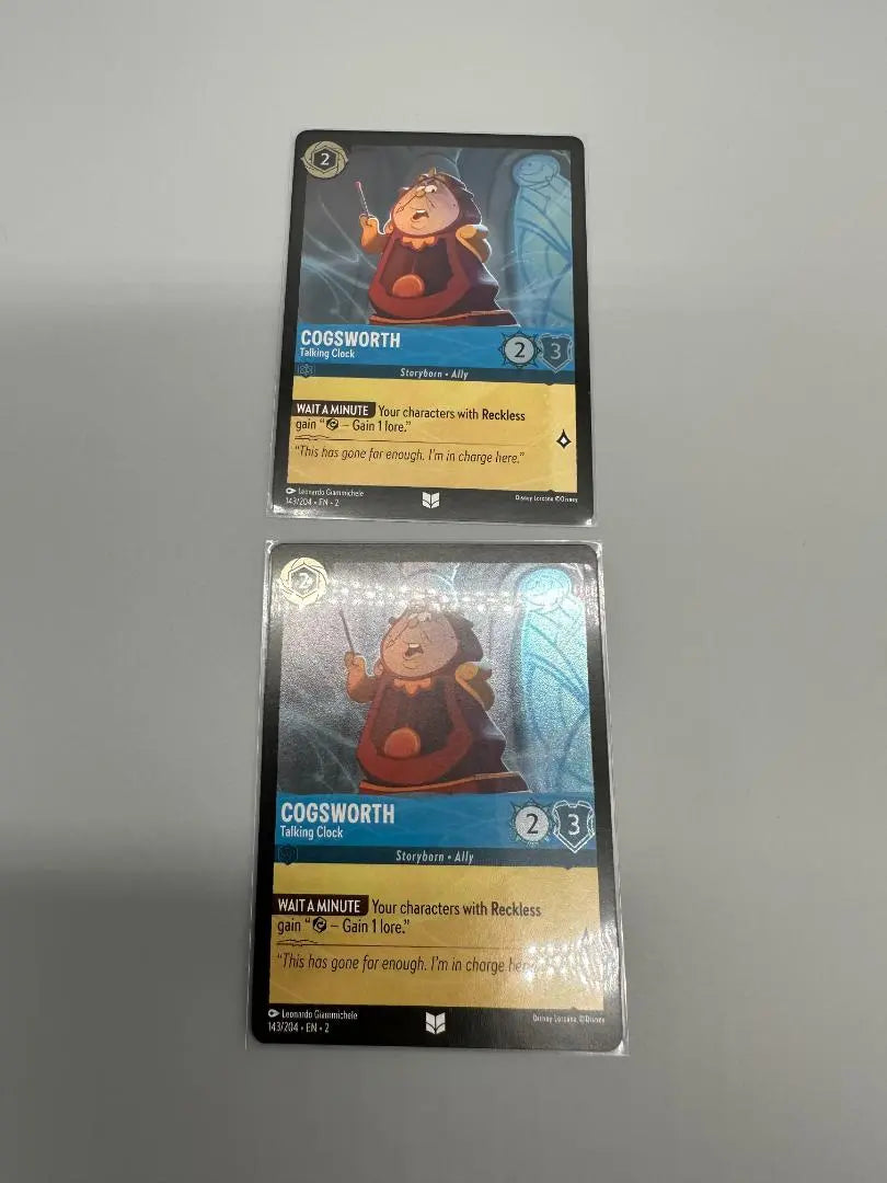 Lorcana FOIL Cogsworth - Talking