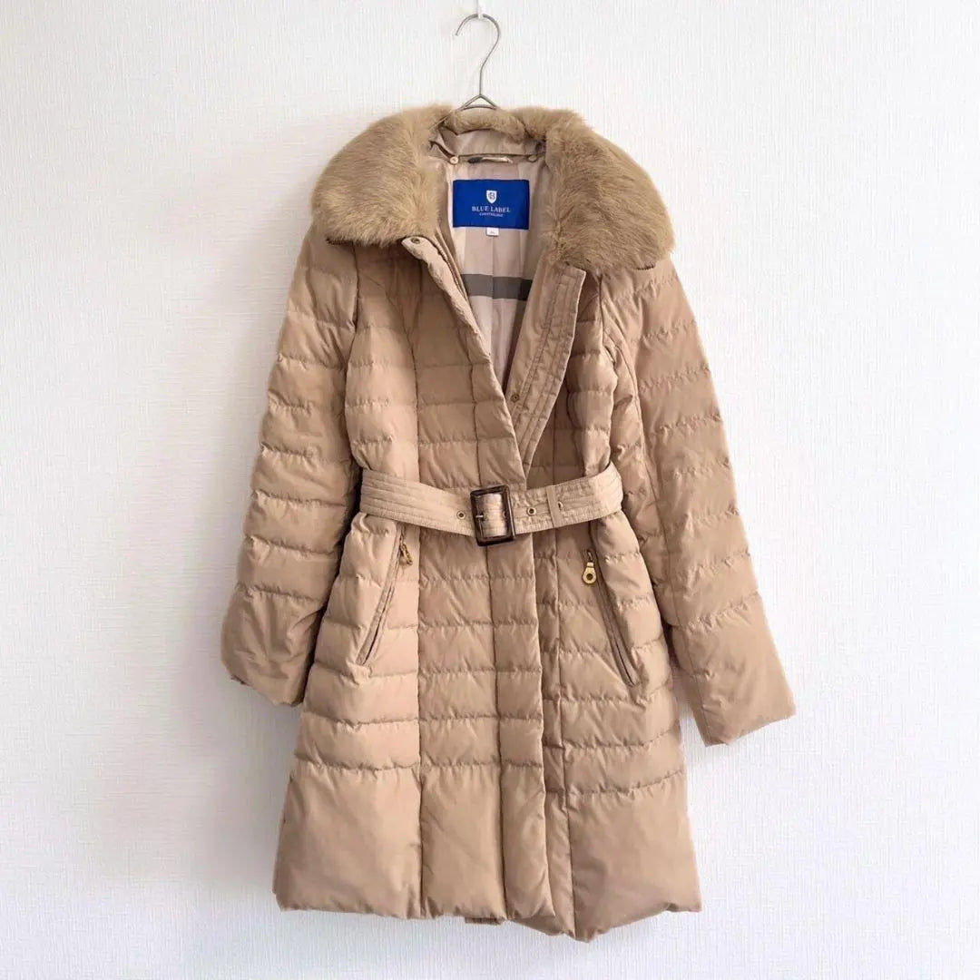 BLUE LABEL CRESTBRIDGE Down coat with rabbit fur