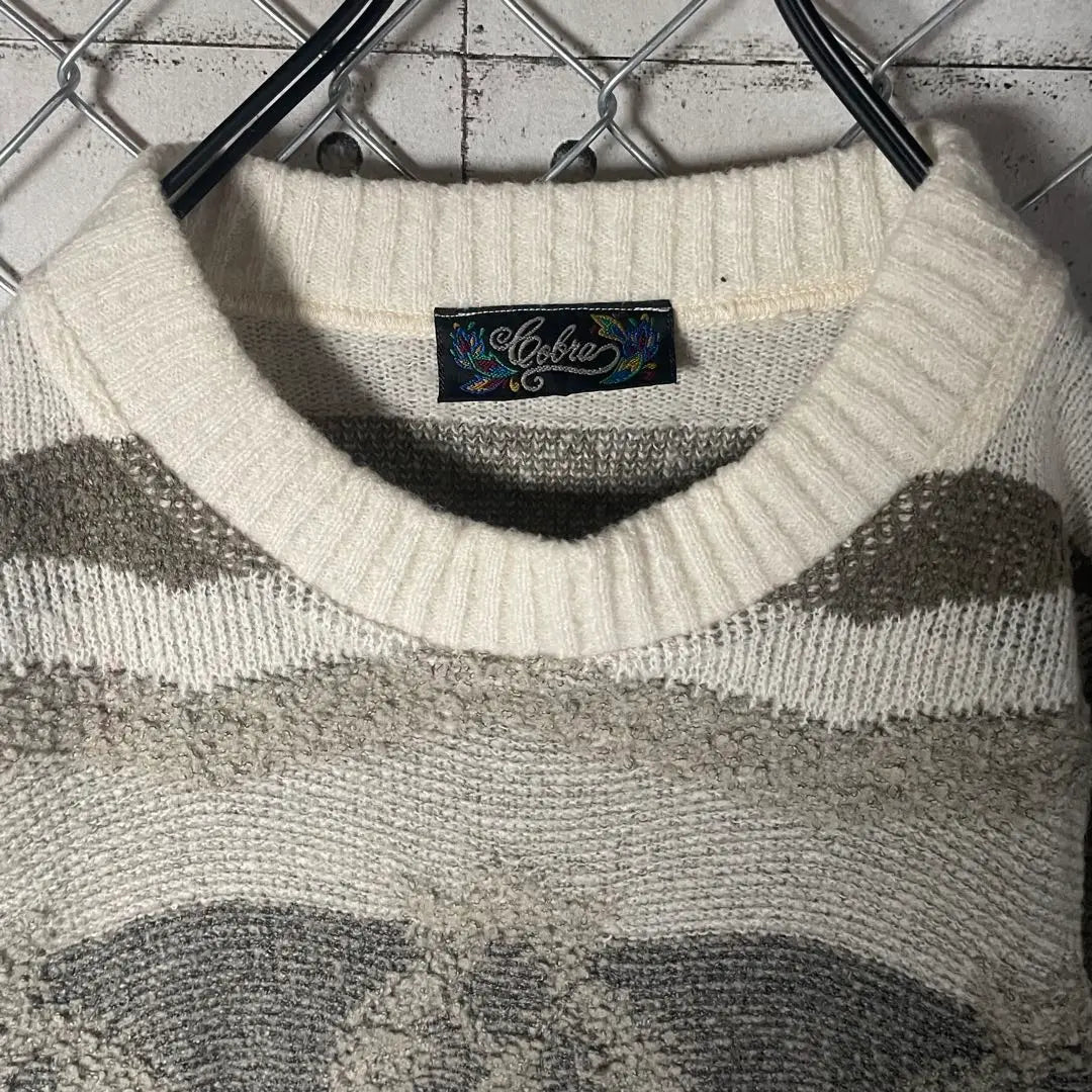 Made in Italy, all-over pattern 3D knit sweater, thick arm