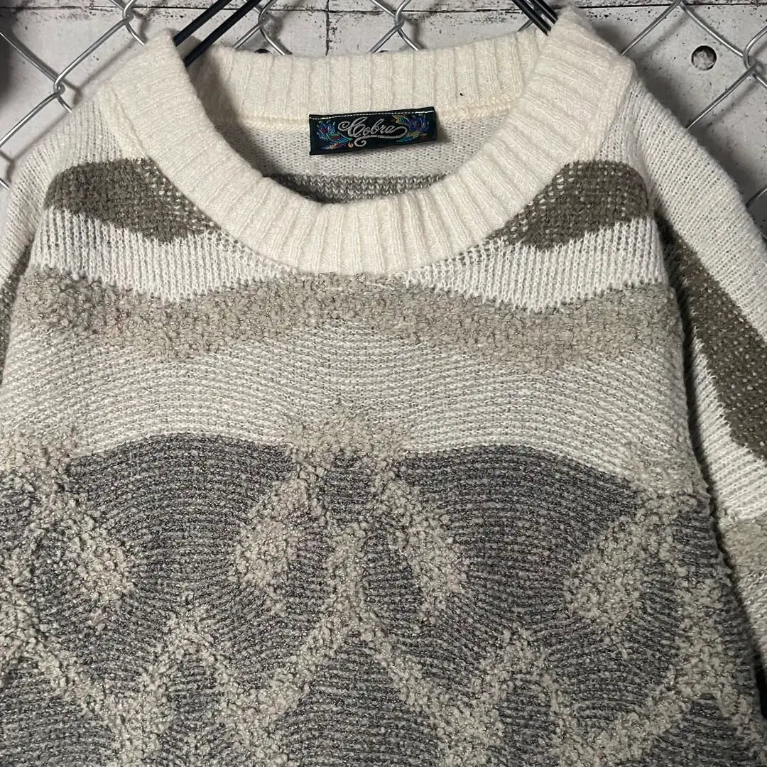 Made in Italy, all-over pattern 3D knit sweater, thick arm