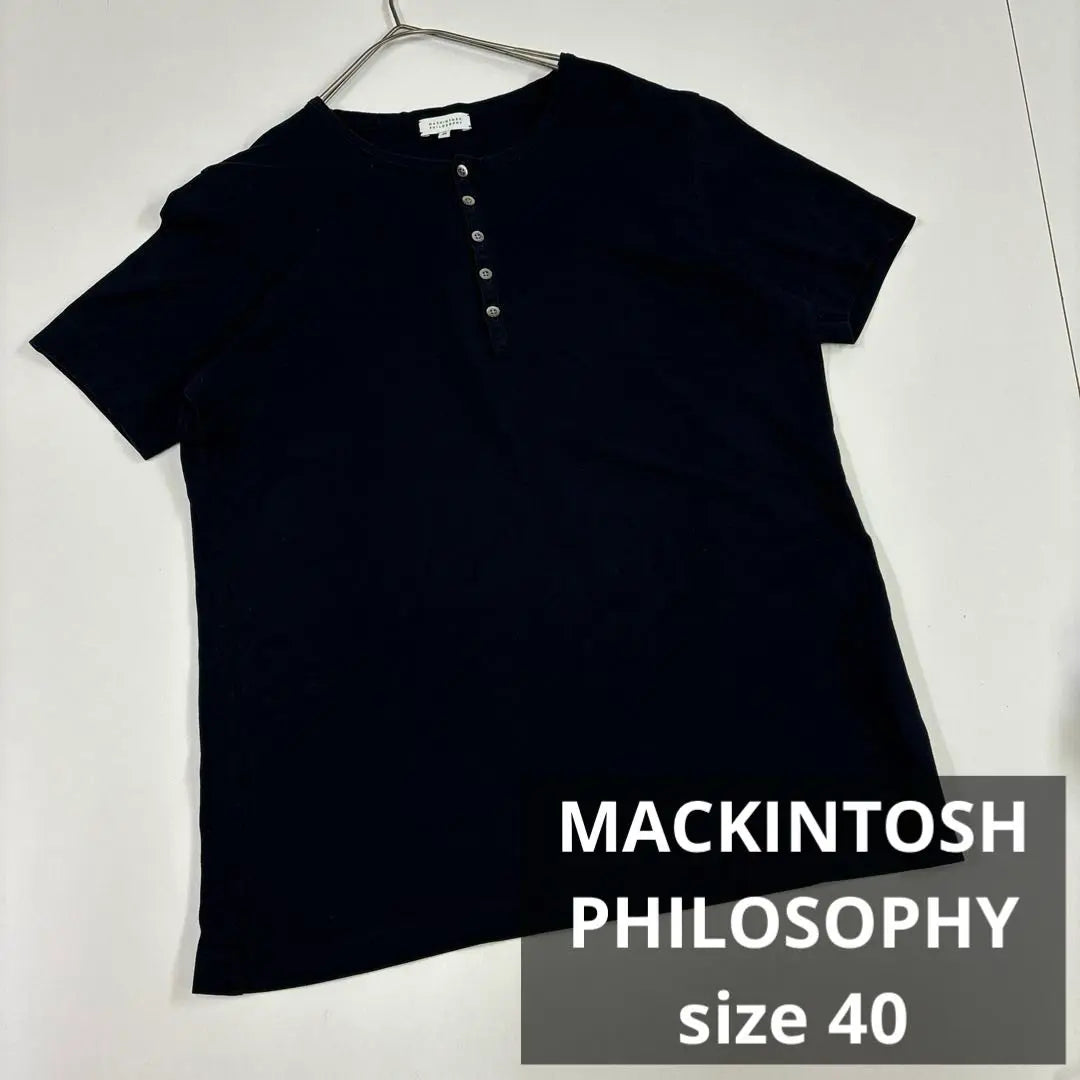 Mackintosh Philosophy Henry Neck T -shirt cut -sew