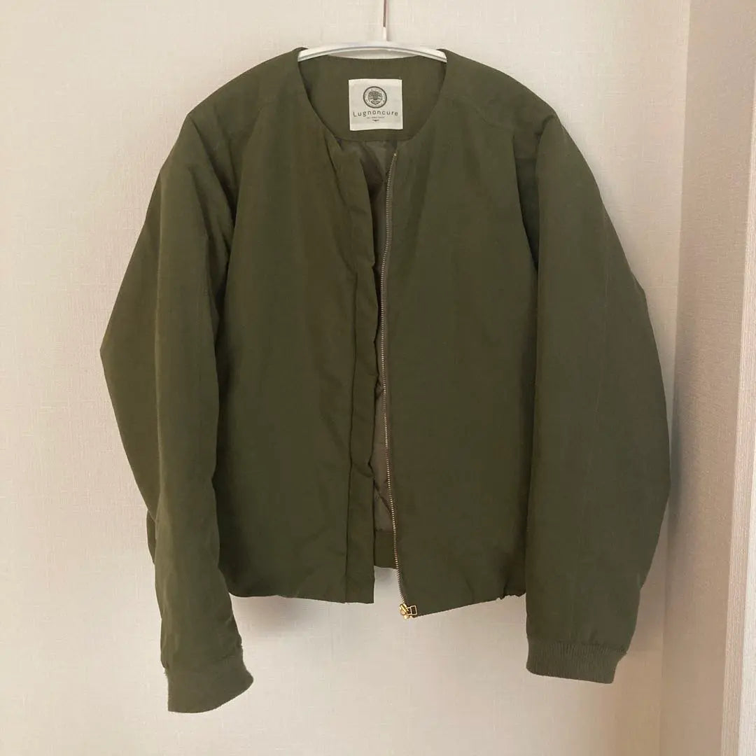 LUGNONCURE No color jacket outer khaki | Lugnoncure ノーカラージャケット　アウター　カーキ