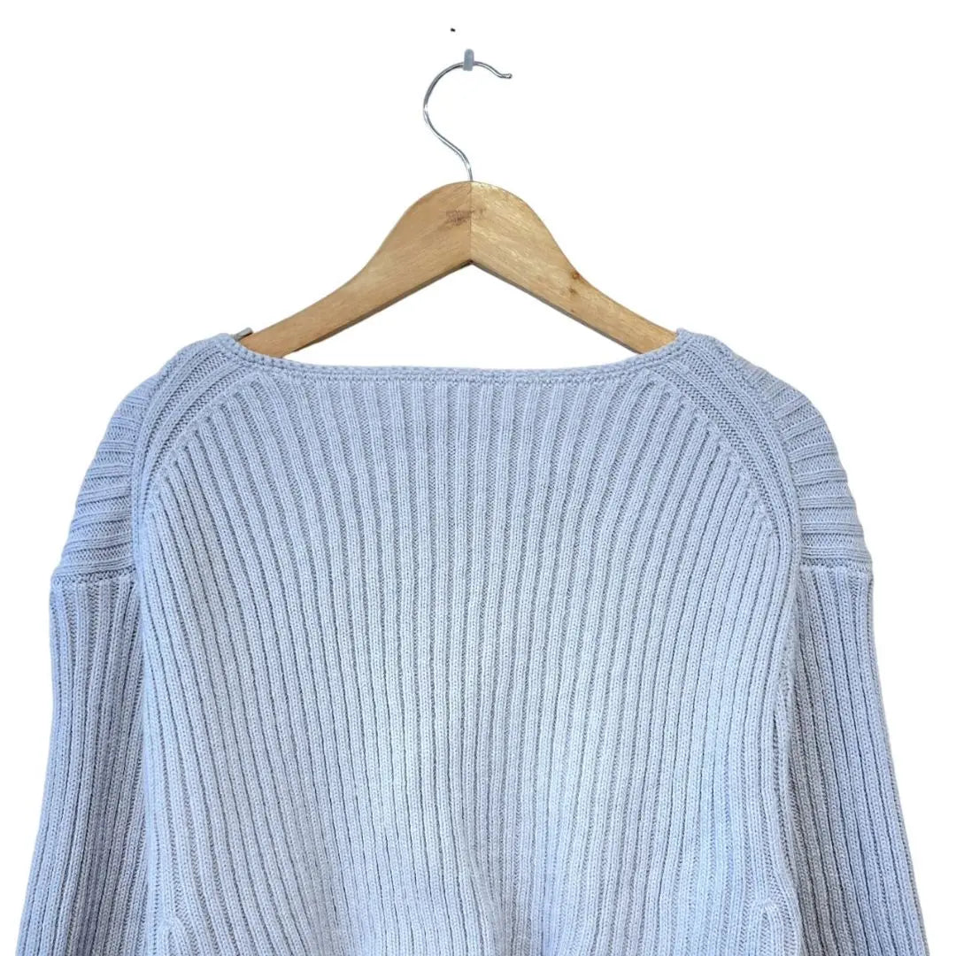 [VIS] Back ribbon knit pullover