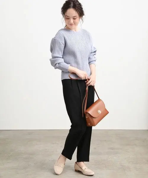 [VIS] Back ribbon knit pullover