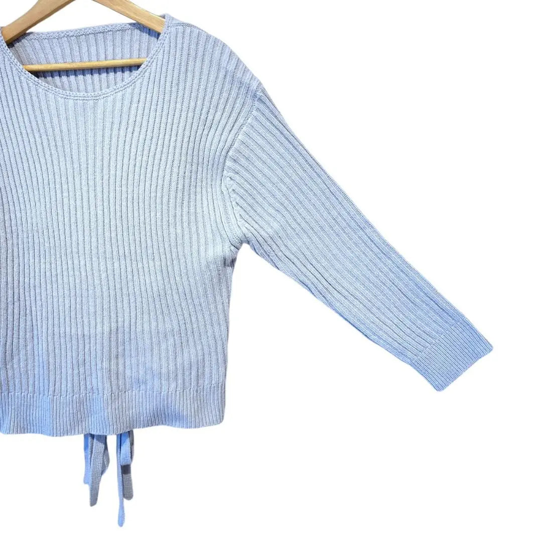 [VIS] Back ribbon knit pullover