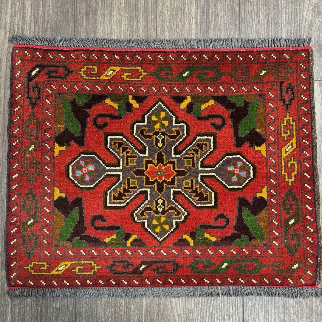 67cmx50cm Tribal Rug Persian Balluch Rug Hand Woven Rug Vintage Rug | 67cmx50cmトライバルラグペルシャバルーチ絨毯手織り絨毯ヴィンテージ ラグ