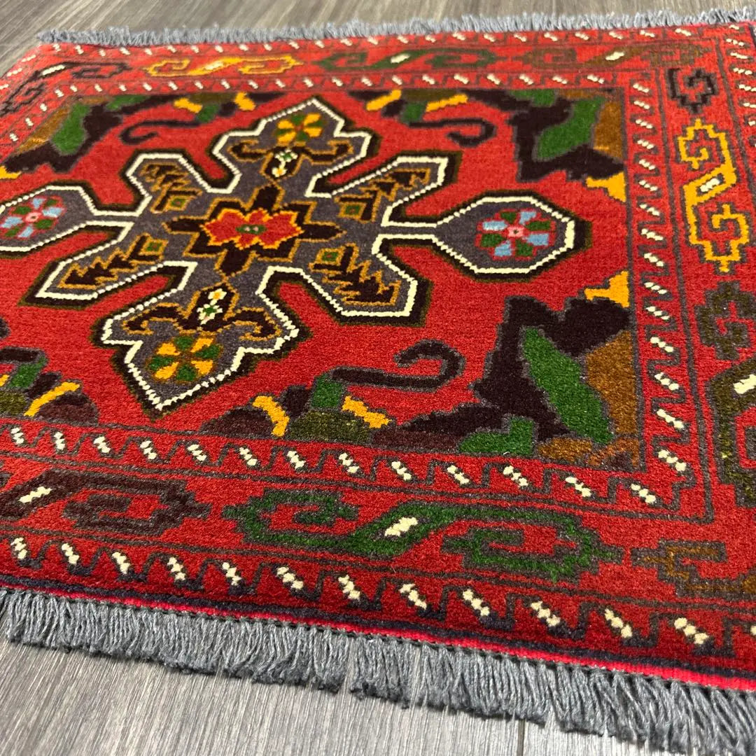 67cmx50cm Tribal Rug Persian Balluch Rug Hand Woven Rug Vintage Rug | 67cmx50cmトライバルラグペルシャバルーチ絨毯手織り絨毯ヴィンテージ ラグ