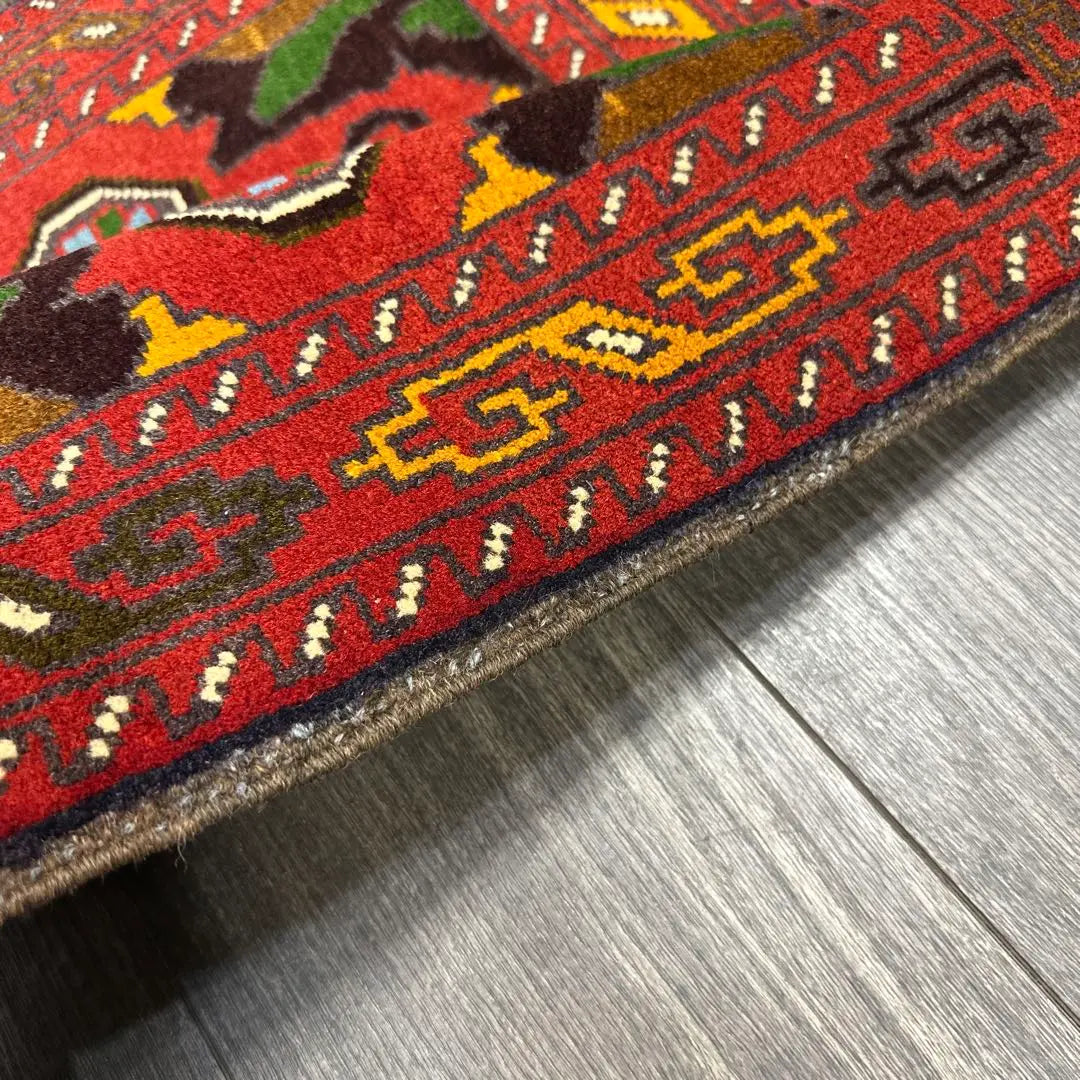 67cmx50cm Tribal Rug Persian Balluch Rug Hand Woven Rug Vintage Rug | 67cmx50cmトライバルラグペルシャバルーチ絨毯手織り絨毯ヴィンテージ ラグ