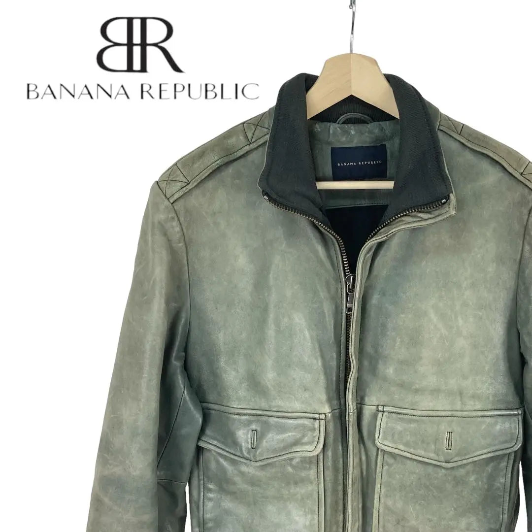 09M408◯ BANANA REPUBLIC Sheepskin Blouson Leather Jacket