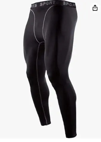 sillictor [L] Sports tights for men, power stretch, long