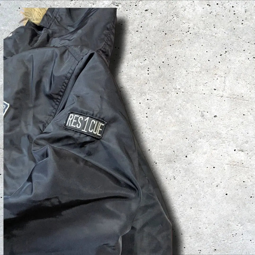 Super Rare FIREZONE New York City Fire Department Jacket Fireman Coat Black