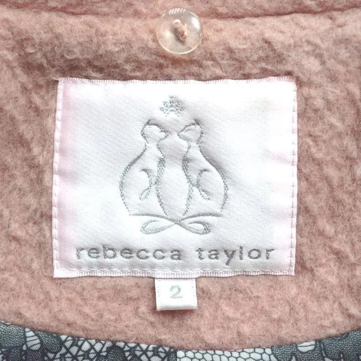 REBECCATAYLOR Rebecca Taylor Wool Blend A-line Half Coat M Pink