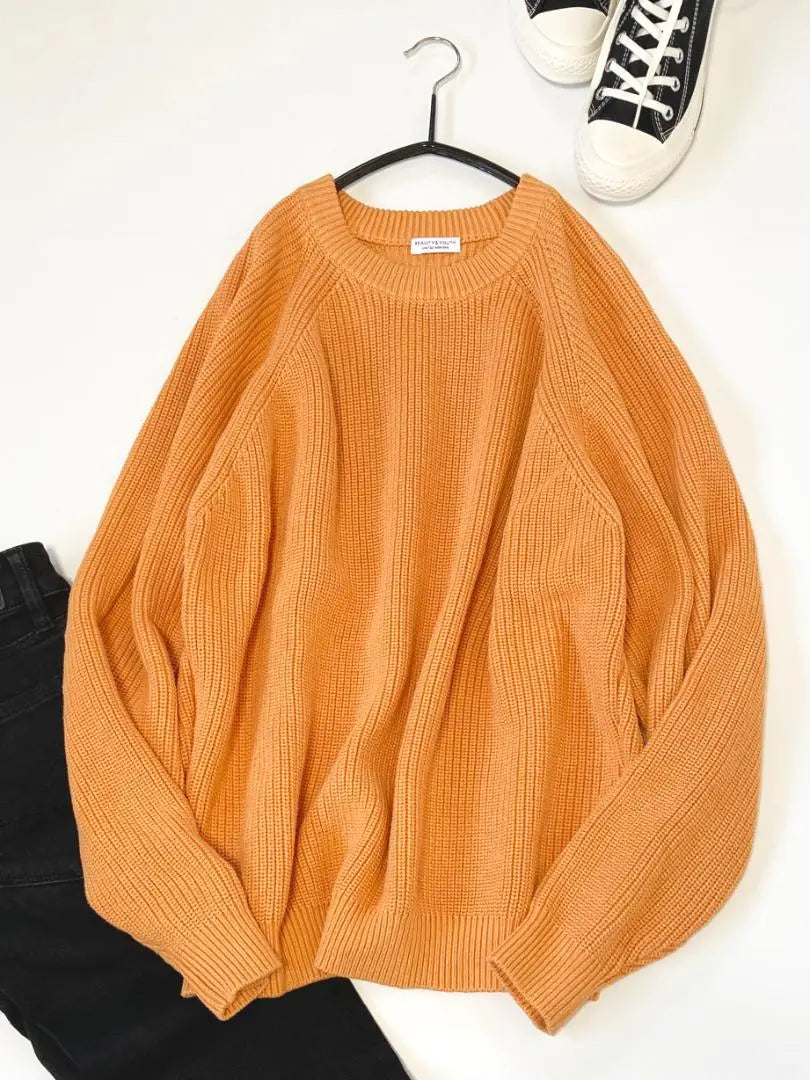 United Arrows Beautiful Color Spring Knit Washable Aze Balloon Knit♪